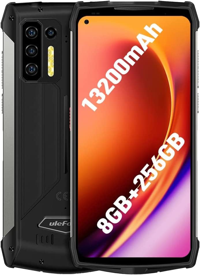 Ulefone Power Armor 13 Outdoor Handy ohne Vertrag，13200mAh Akku,Infrarot Entfernungsmessung, 6,81&