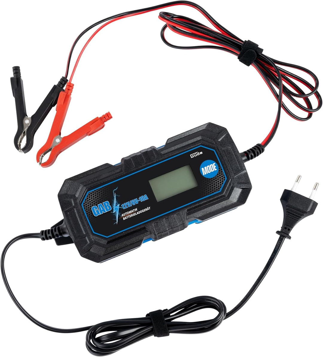 Güde Automatik Batterieladegerät GAB 12V/6V-10A (autom. Inverter-Batterielader für 6/12 V Batterien,