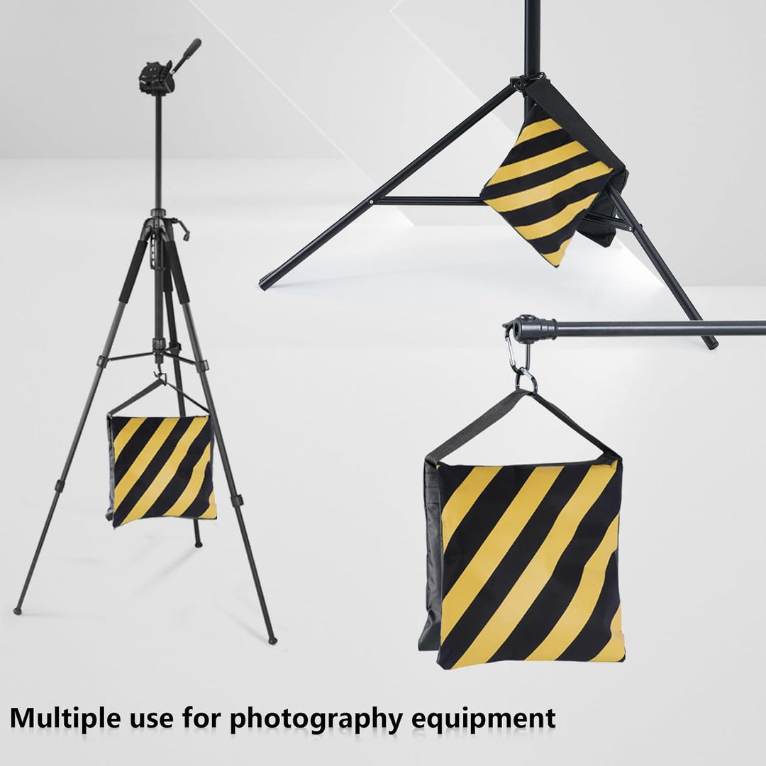 ABCCANOPY Sandsack Satteltasche Fotografie Gewicht Taschen für Video Ständer, 4 Packungen (gelb), Ge
