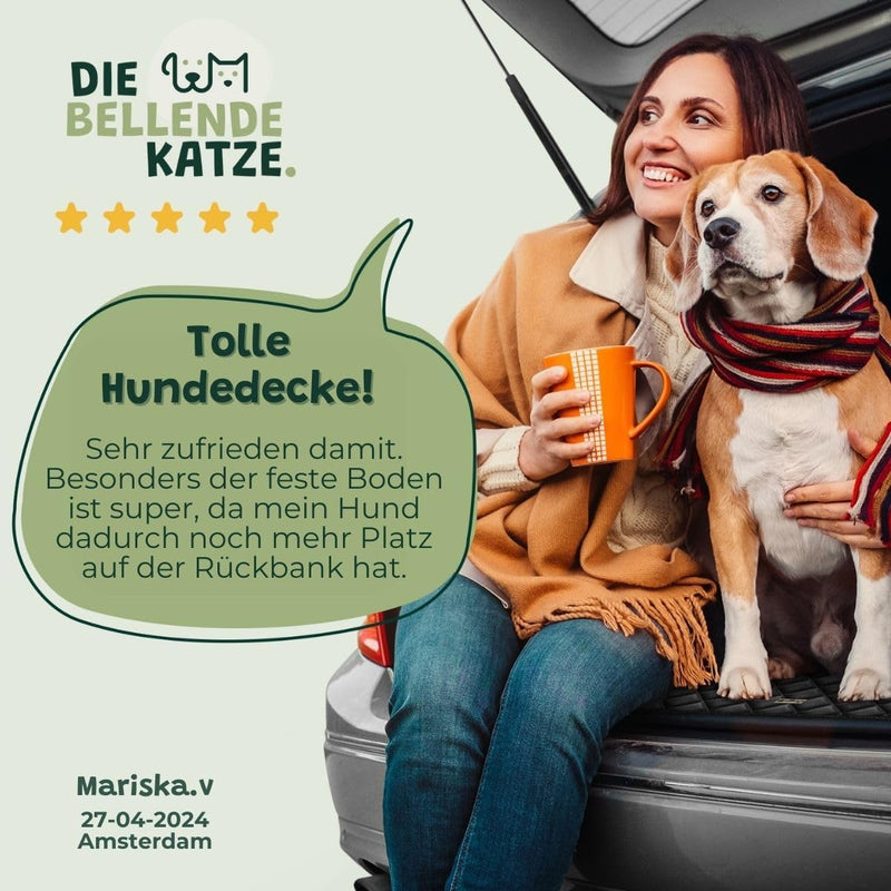 Die Bellende Katze Hundedecke Auto Rücksitz Fester Boden - Schutzdecke Harter Unterseite - Autodecke