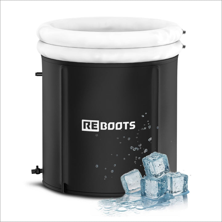 Premium Eisbad Eistonne Ø 75 cm (340 L) – 6-lagig isoliert für Eisbaden | Für Zuhause & Outdoor inkl