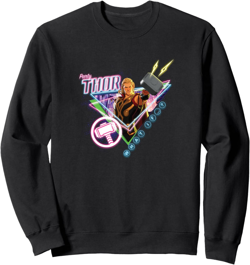 Marvel What If Party Thor Poster Sweatshirt