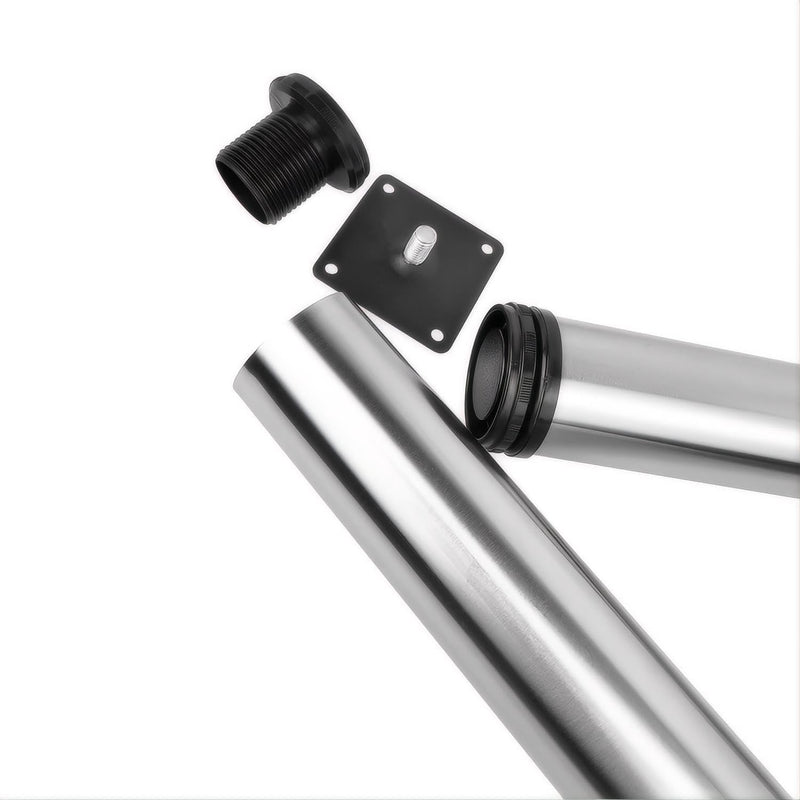 Qrity 4X Tischbein, Füsse für Möbel, Möbelfüsse Verstellbar (Gesamt: 550-570mm, Dia: 60mm), Tischbei