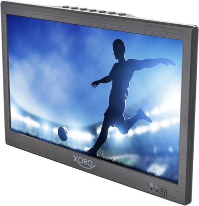 Xoro PTL 1015 V2-10.1 Zoll Tragbarer Fernseher mit DVB-T2 H.265/HEVC Tuner, 3500 mAh Akku, USB 2.0 M