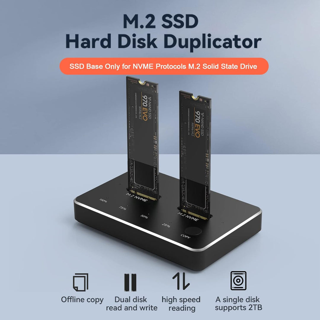 ZoraVson M.2 NVME und SATA SSD Adapter USB 3.1 Gen 2 10Gbps Adapter und Gehäuse für externe Festplat