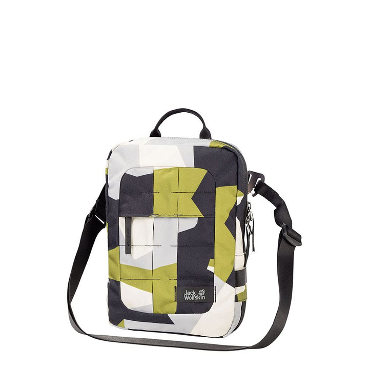 Jack Wolfskin Unisex Trt Utility Umhängetasche Green Geo Block, Green Geo Block