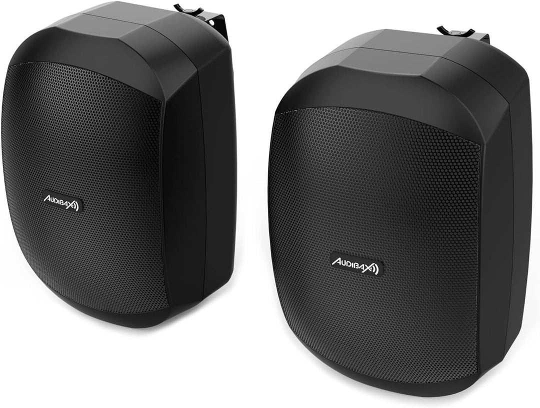 Audibax OVO 5 Black Pareja de Altavoces Pasivos Pared 5 Pulgadas 100v / 8 ohm IP65 Ovo 5 Schwarz, Ov