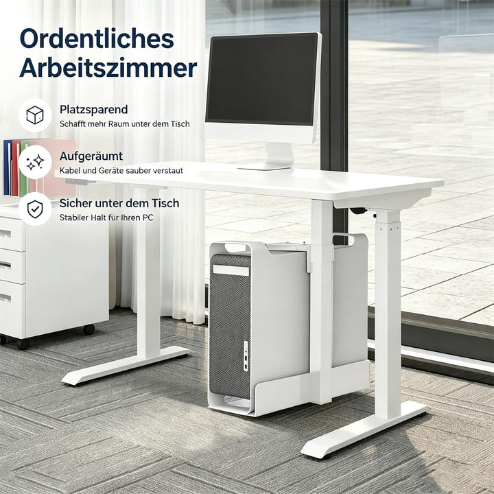 PC Halterung Unter Schreibtisch, Carbonstahl Computer Aufhängung Halter, PC Halterung für Untertisch