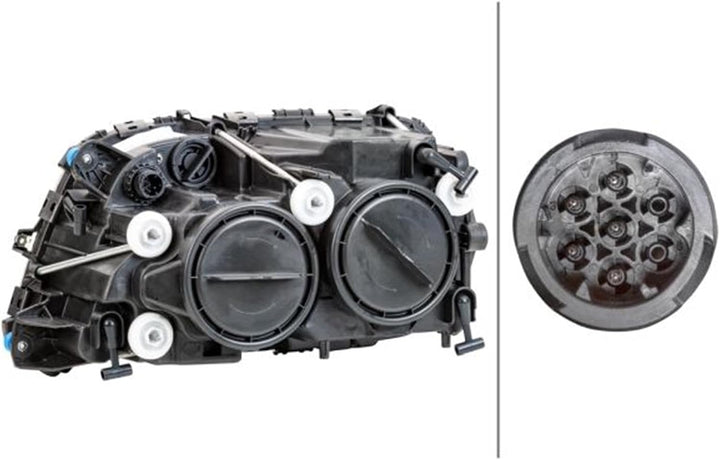 HELLA 1EH 009 513-021 FF/Halogen-Hauptscheinwerfer - rechts - für u.a. Mercedes-Benz Actros MP3 Rech