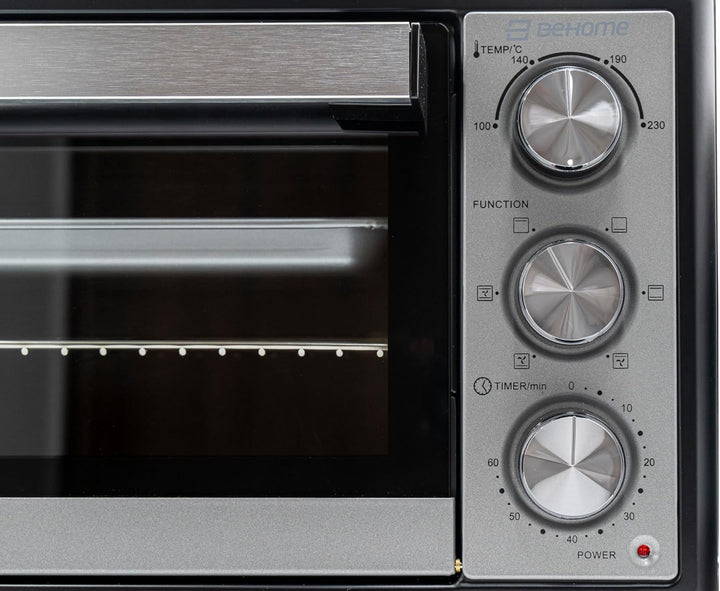 BEHOME Elektrischer Ofen mit Umluft, klein, 20 l, Temperatur bis zu 230 °, Timer 60 min, elektrische