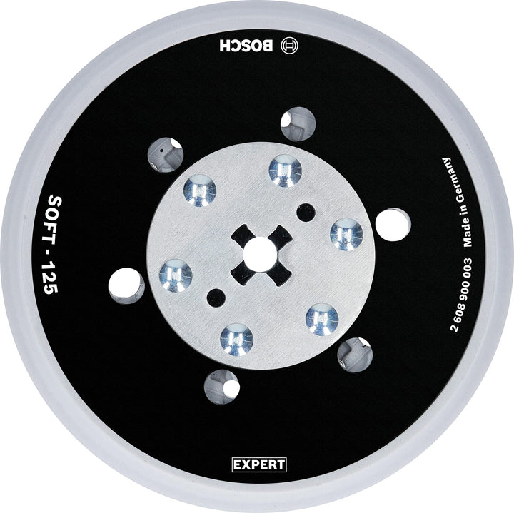 Bosch Professional 1x Expert Multihole Universalstützteller (Version weich, Ø 125 mm, Zubehör Exzent