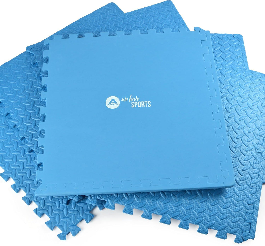 Apollo Schutzmatte 6er Set, 60 x 60 x 1,2cm, rutschfeste Trainingsmatten, Unterlegmatten aus hochwer