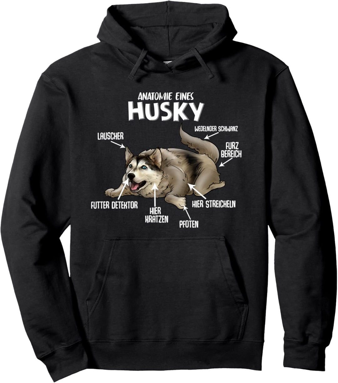 Sibirischer Husky Hunderasse Hund Damen Herren Pullover Hoodie