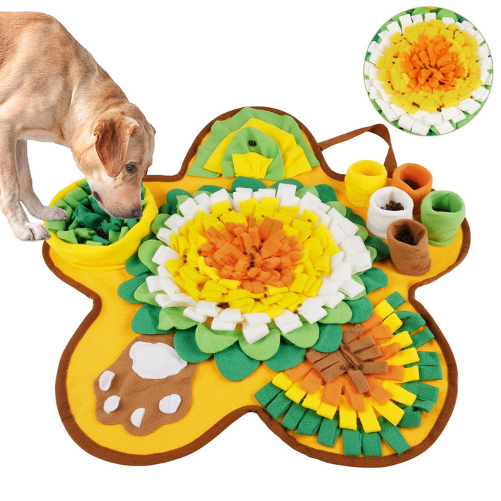 OSDUE Schnüffelteppich Hund, Futterschnüffel-Futtermatte, Hunde-Schnüffelmatte, Welpen-Trainingsmatt