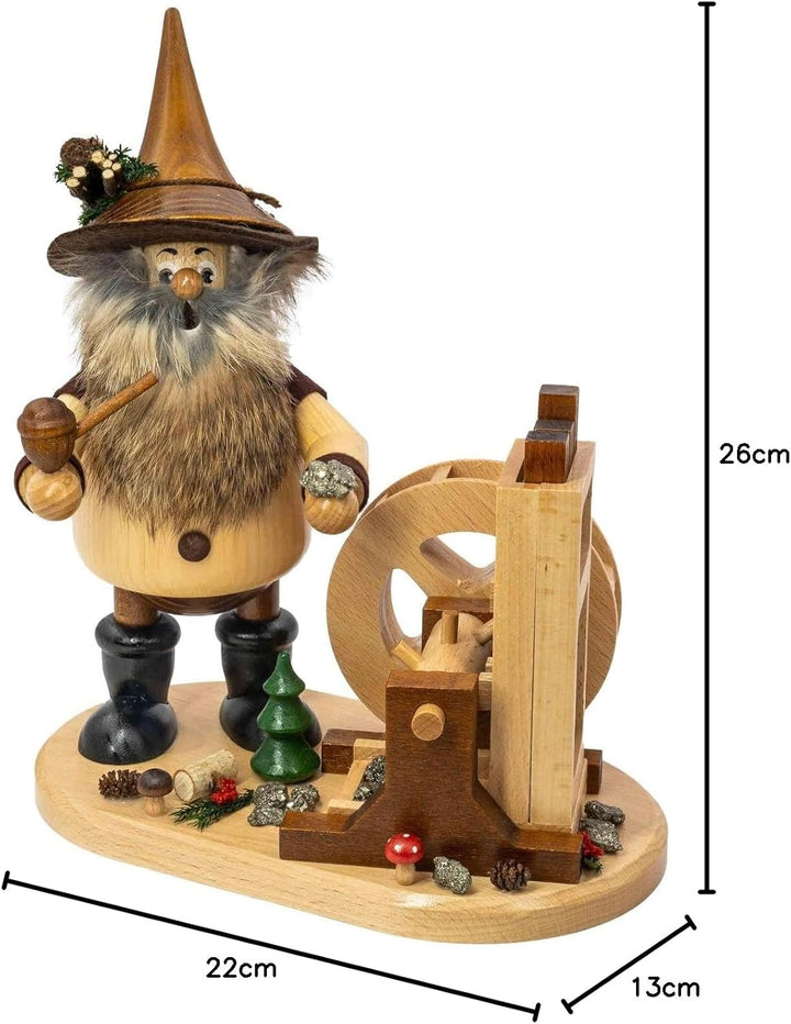 Räuchermännchen Erzwichtel am Pochwerk - 26 cm, Am Pochwerk