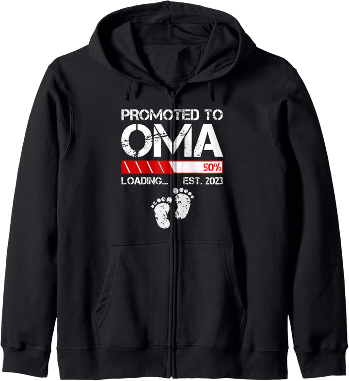 Promoted To Oma Est 2023 For Women - Funny New Grandma Kapuzenjacke
