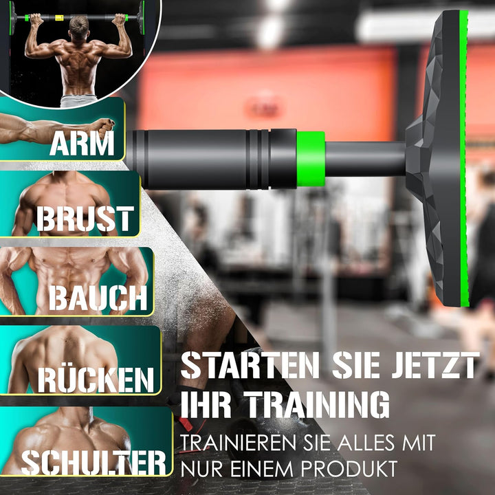 KESSER® Klimmzugstange Türrahmen verstellbar, Pull Up Bar Heimturnhalle, Reckstange ohne Schrauben/B