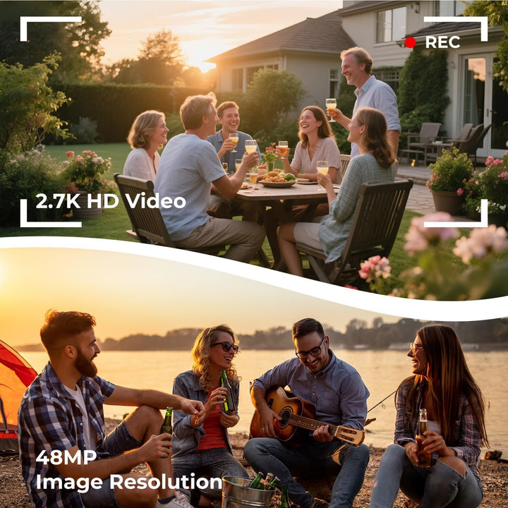 Camcorder Videokamera 2.7K Vlogging Kamera für YouTube 48MP 18X Digitalzoom Digital Camcorder mit LE