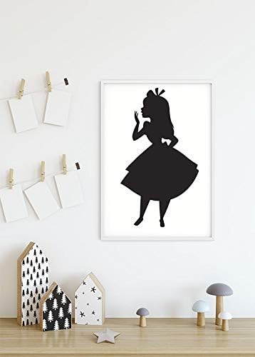 Disney Wandbild von Komar | Alice Silhouette | Kinderzimmer, Babyzimmer, Dekoration, Kunstdruck | Gr