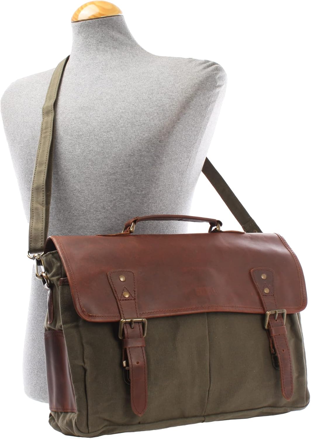 LECONI Collegetasche grosses Messenger Bag Tasche Arbeitstasche für Herren &amp; Damen DIN A4 Schultasch