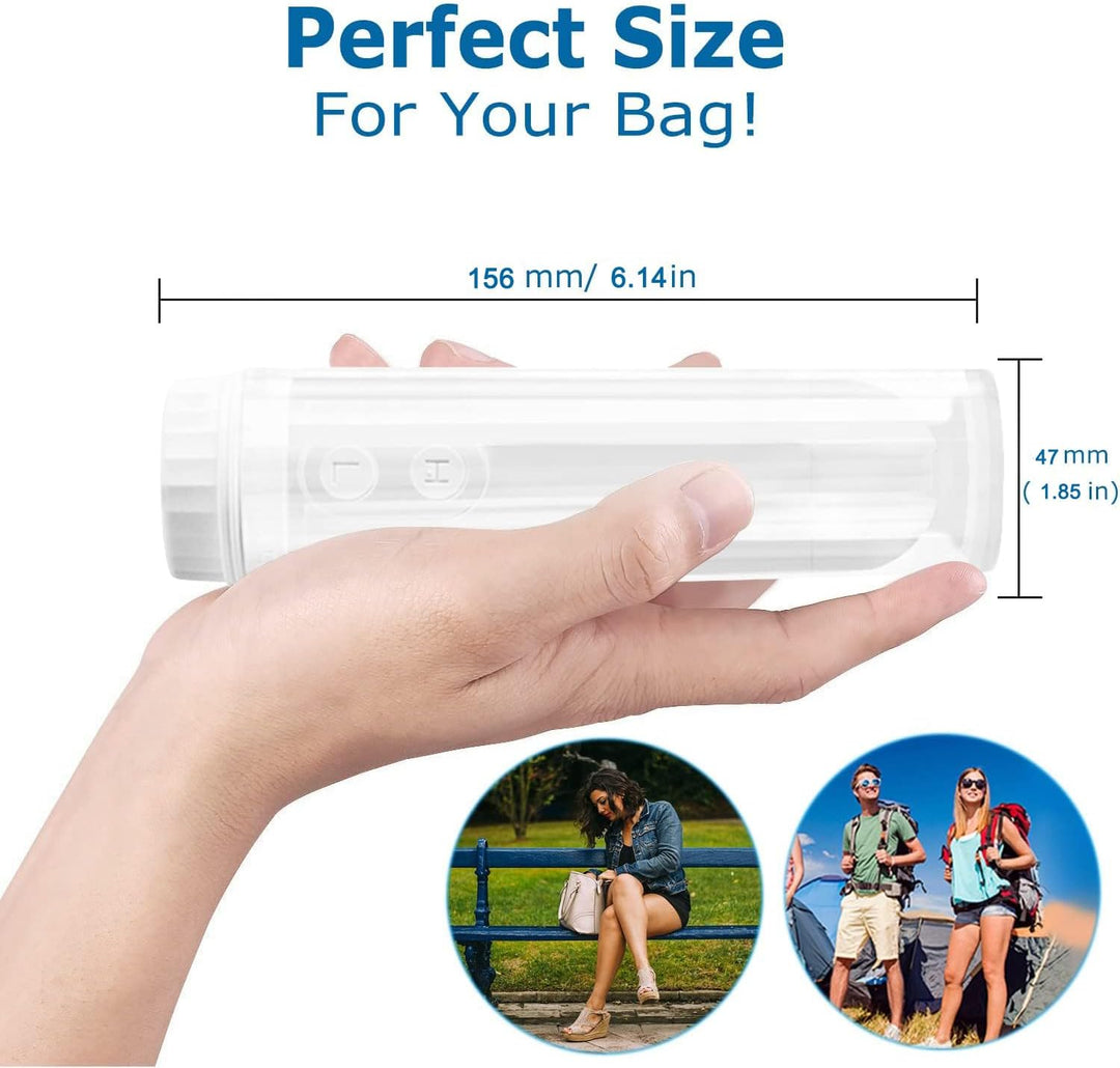 Po Dusche 140ml, IPX6 Wasserdichter Elektrischer Mobiles Reise Bidet Popodusche mit Düse 180-Grad-An