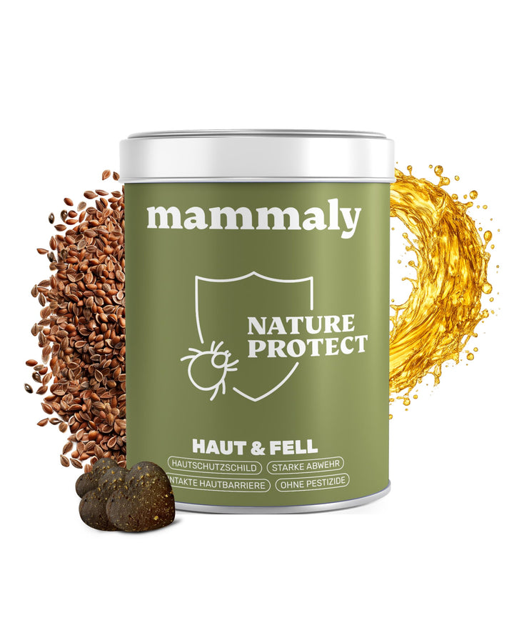 mammaly 12-in-1 Bierhefe Leckerli für deinen Hund - Super Nature Protect 60 Snacks (175g) - mit u. a