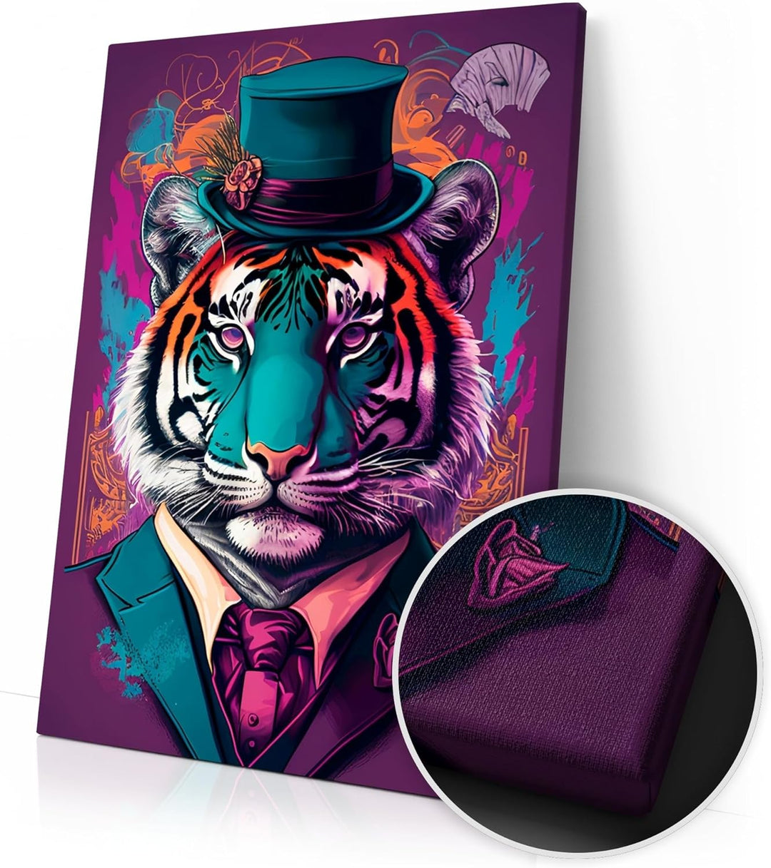 Artmazing | Mr. Tiger Bild | Bilder Tiger Modern | S-Art Bilder | Tigerbilder Modern | Poster &amp; Kuns
