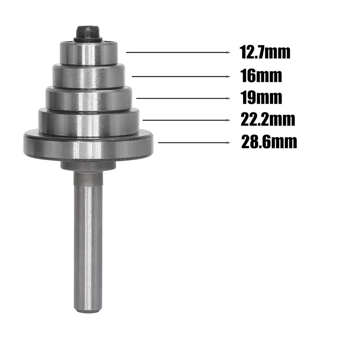 AKYLIN 2-tlg Falzfräser Set,Scheibennutfräser 8mm Schaft mit 5 einstellbaren Lagern,Holzfräser Nutfr