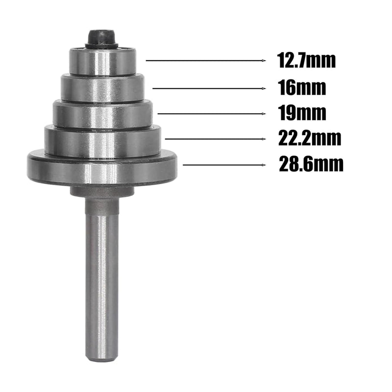 AKYLIN 2-tlg Falzfräser Set,Scheibennutfräser 8mm Schaft mit 5 einstellbaren Lagern,Holzfräser Nutfr