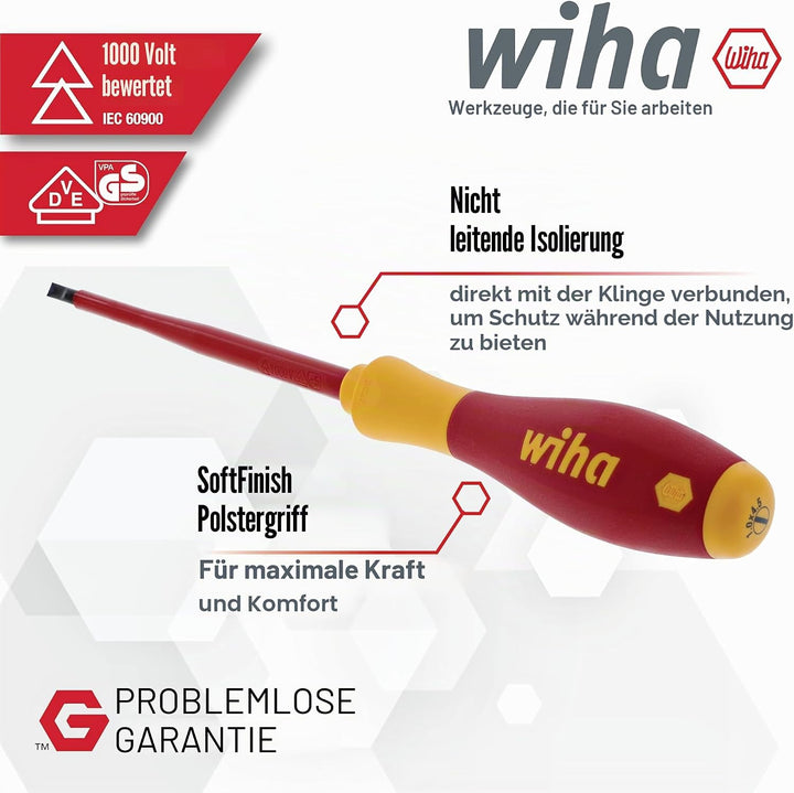 Wiha Schlitz- und Kreuzschlitzschraubendreher-Set, isoliert, 1000 Volt, 19-teilig, 32095, 19