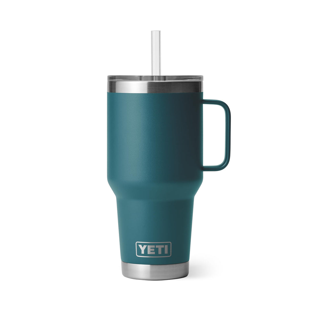 YETI Rambler Trinkbecher mit Griff und Strohhalm-Deckel, Reisebecher, Wasserbecher, vakuumisolierter