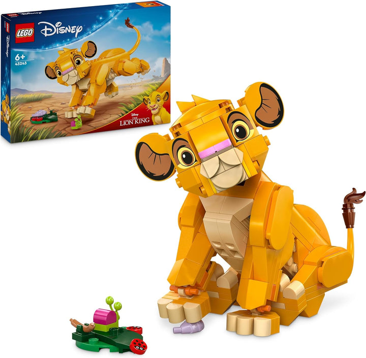 LEGO, Disney Simba, das Löwenjunge des Königs, Bauspielzeug für Kinder, Fantasy-Spielset mit Löwenfi