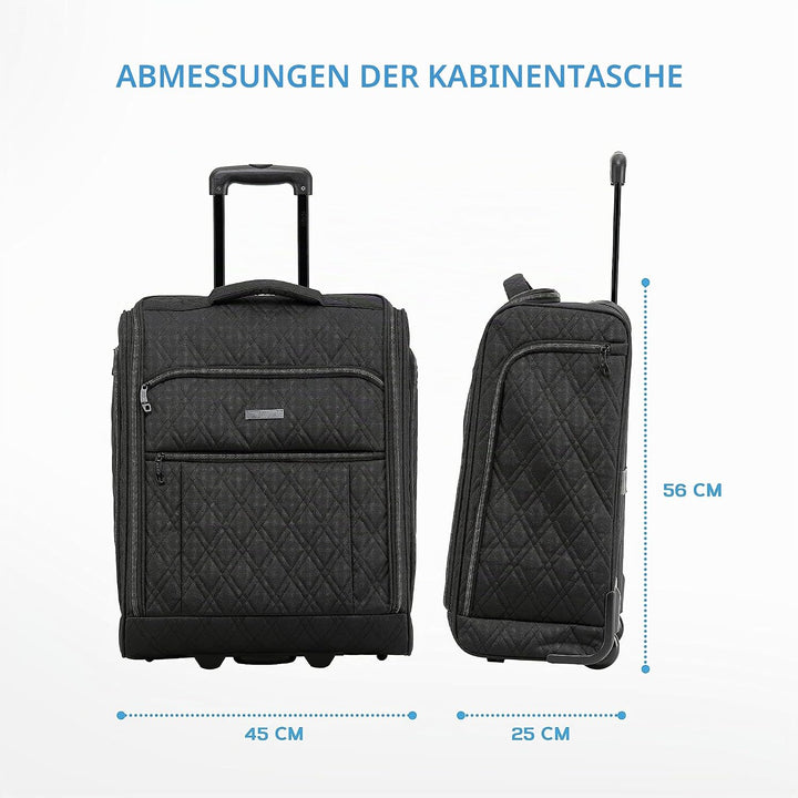 Flight Knight 56x45x25cm easyJet & British Airways Large Carry On Approved & Tested Maximum Size Han