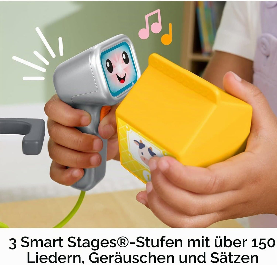 Fisher-Price - Kassenrekorder, Lernset mit über 150 Liedern, Sounds und Sätzen, 20 Zubehörteile, ita
