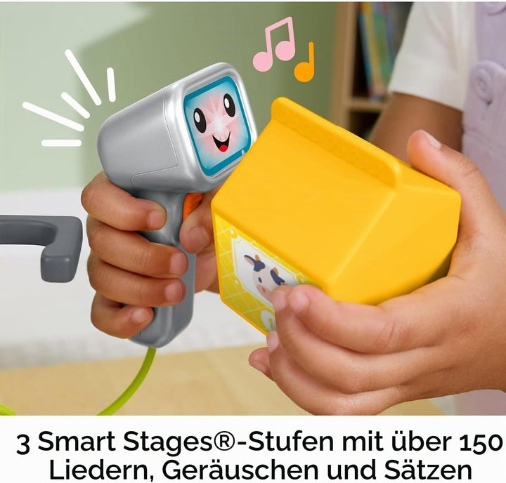 Fisher-Price - Kassenrekorder, Lernset mit über 150 Liedern, Sounds und Sätzen, 20 Zubehörteile, ita