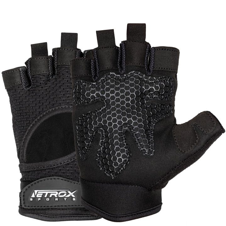 NetroxSports - atmungsaktive Sporthandschuhe mit extra Grip - Krafttraining, Fahrrad Fahren Fitness