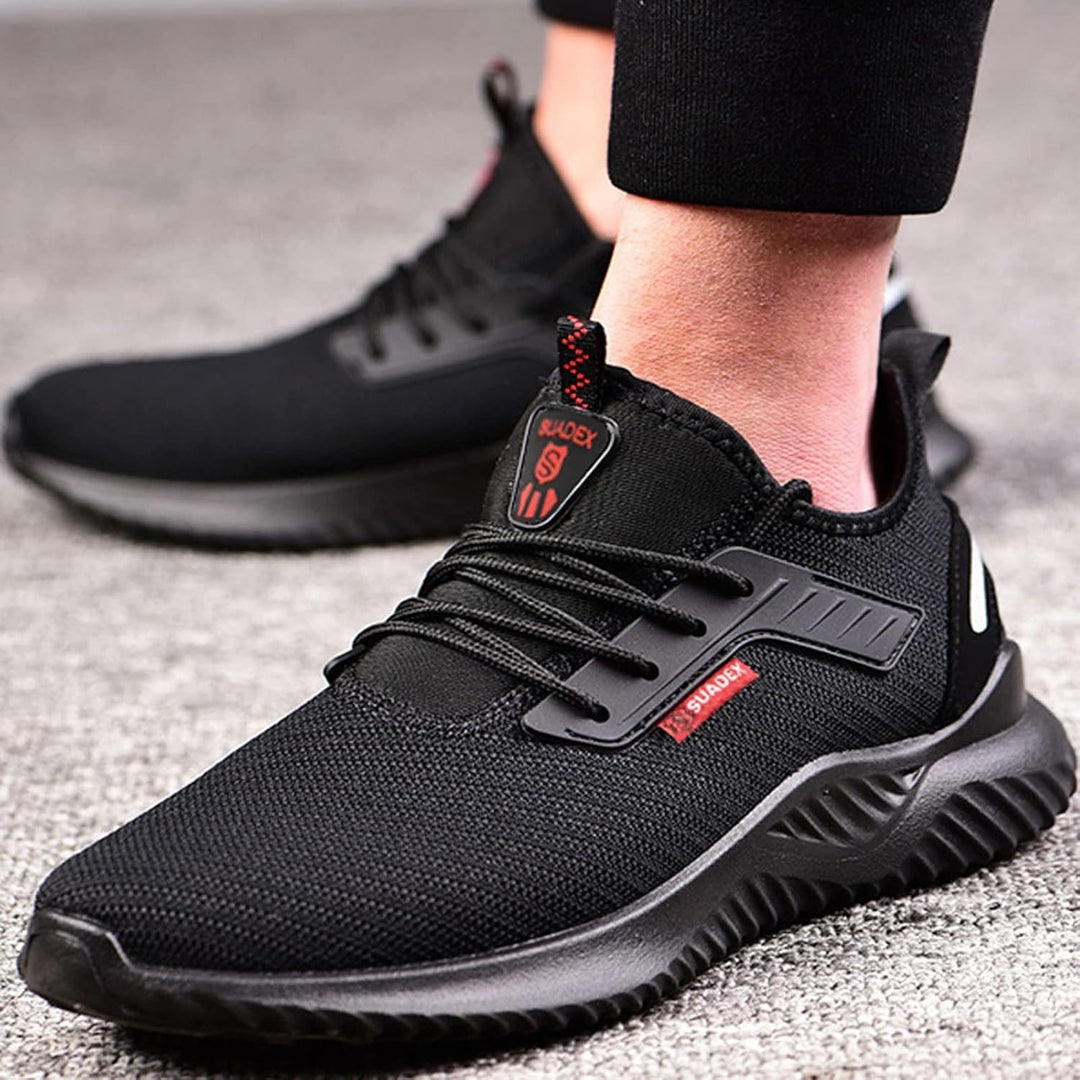 SUADEX Arbeitsschuhe Herren Sicherheitsschuhe Damen Leicht Atmungsaktiv Unisex Stahlkappenschuhe 37