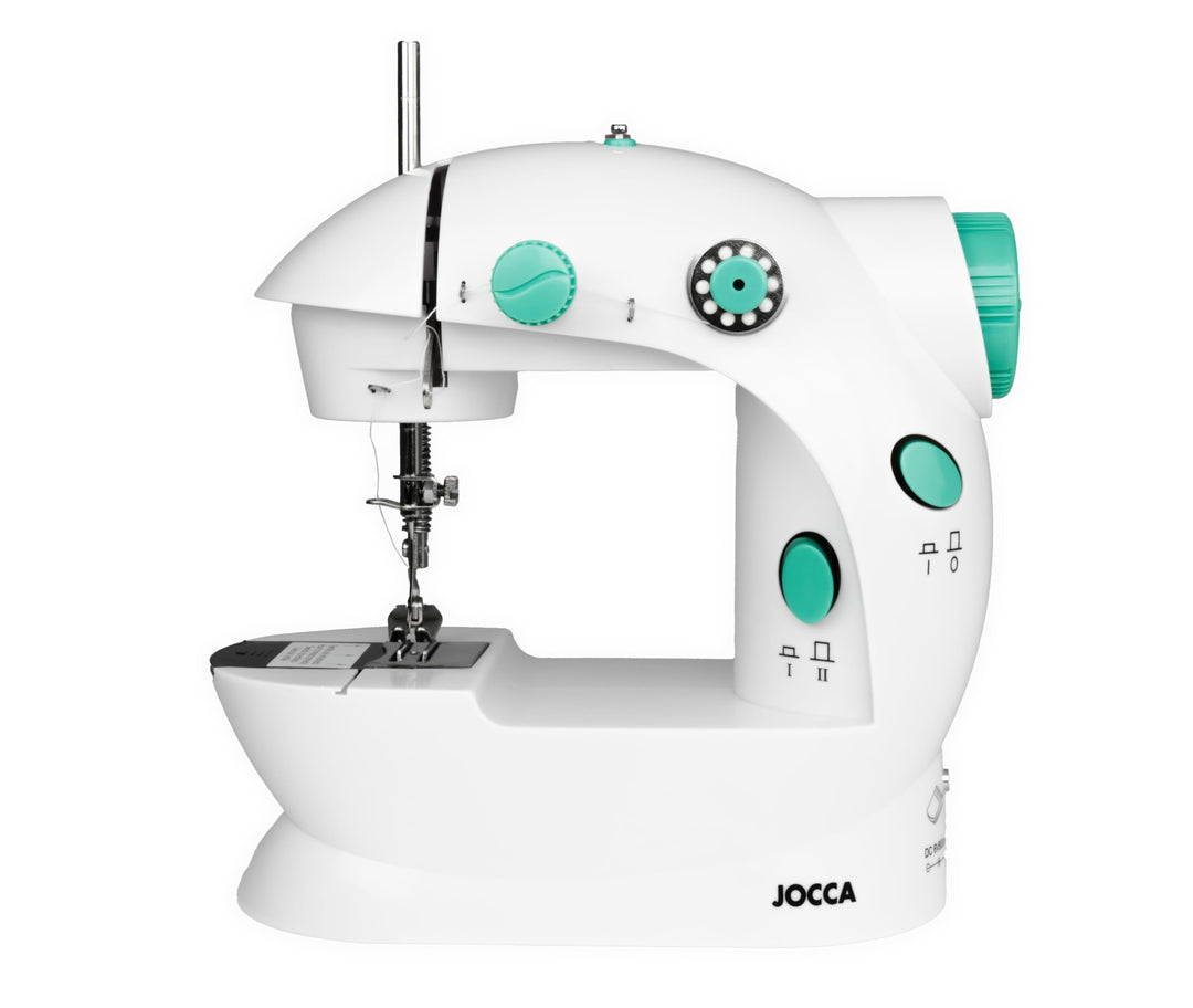 Jocca – Tragbare Nähmaschine mit 48 Zubehör-Nähset | Kleine Nähmaschine| Nähmaschinen | Einfach zu b