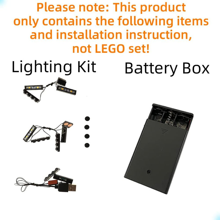 GEAMENT LED Licht-Set Kompatibel mit Lego Personen-Schnellzug (Express Passenger Train) - Beleuchtun