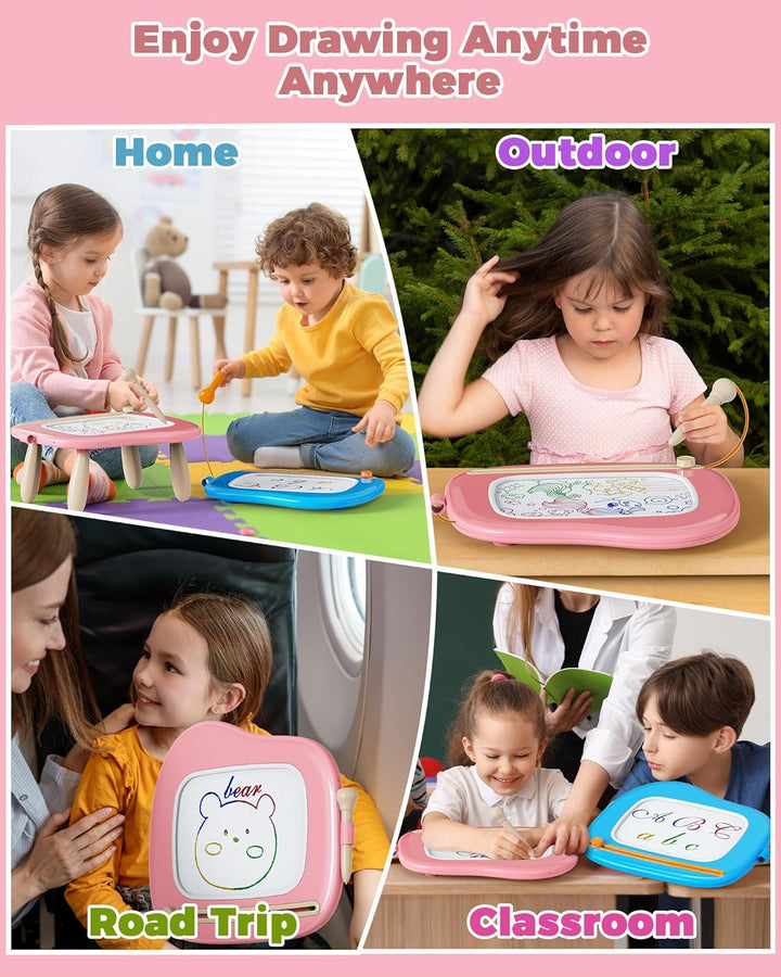 KOKODI Spielzeug ab 1 2 Jahr, Magnetische Zeichentafel Schreibtafel für Kinder, Montessori ab 1 2 3