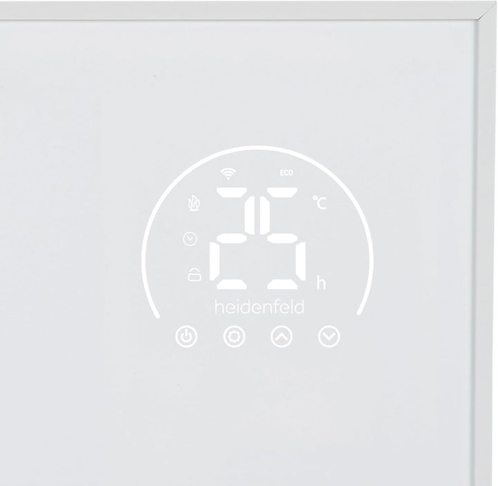 Heidenfeld Infrarotheizung HF-HP140 | 500 Watt bis 15 m² | 3in1 Steuerung via App | Fernbedienung |
