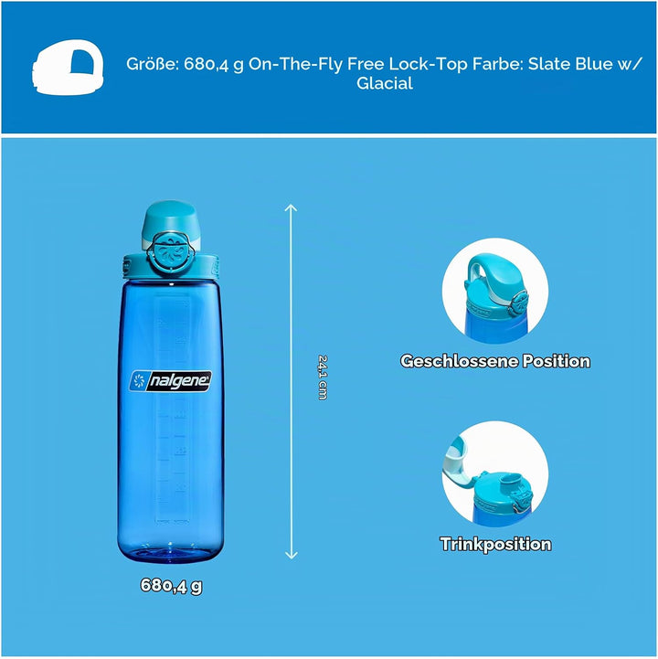 Nalgene OTF Sustain Trinkflaschen Blau 0,65 L, Blau