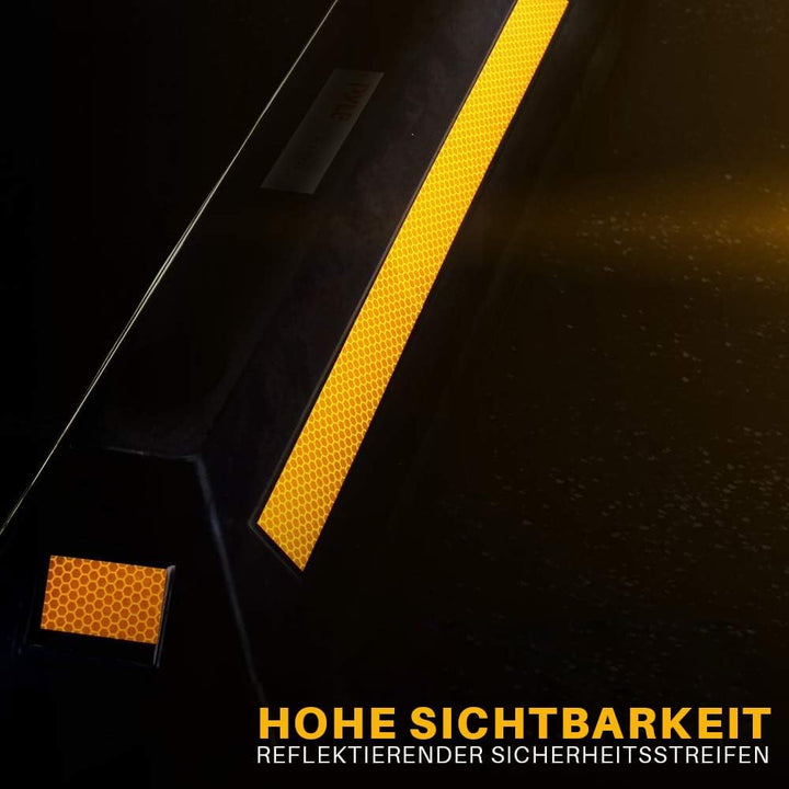 pyle 2 x Panzer-Bodenstopper für Garage, Fahrzeug, für Parksicherheit, 1 x robuster Gummi-Parkplatz,