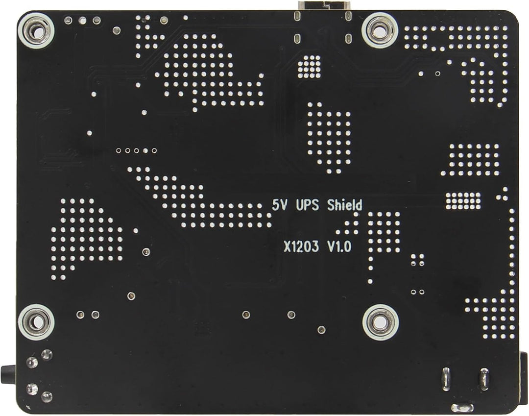 Geekworm X1203 5V UPS Shield for Raspberry Pi 5| Max 5.1V 5A Output|Wide 6-18V Input|Auto Power On|S