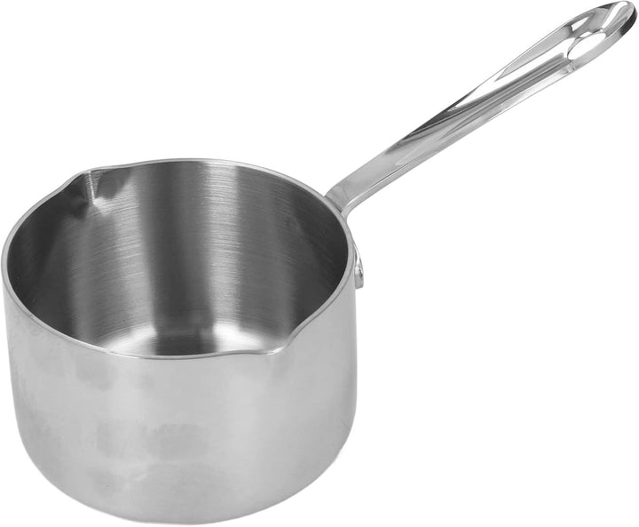 Fictory Edelstahl-Schmelztopf, Doppelausgiesser, perfekt für heisse Milch, Schokolade, Zucker, Käse,