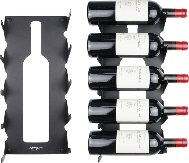 etterr Weinregale aus Stahl für alle Weinsorten, mit Wandankern und Verkleidung. (Weiss)