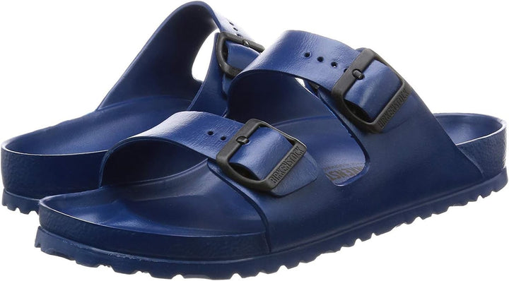 BIRKENSTOCK Herren Arizona Geöltes Leder Weit Pantoletten, 41 EU Navy