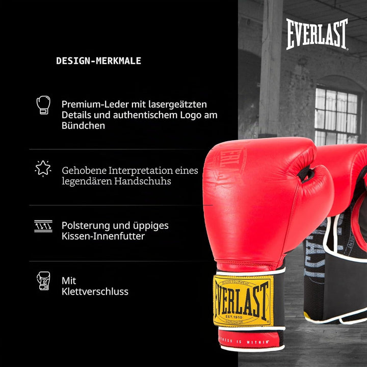 Everlast Unisex – Erwachsene 1910 Classic Glove Handschuhe 12oz Verrotten, 12oz Verrotten