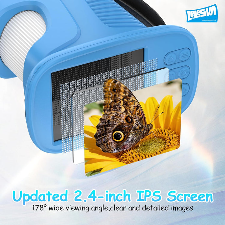 2,4-Zoll-Display-4K-Mikroskop für Kinder Tragbares Mini-Taschenmikroskop (1000-fache Vergrösserung)