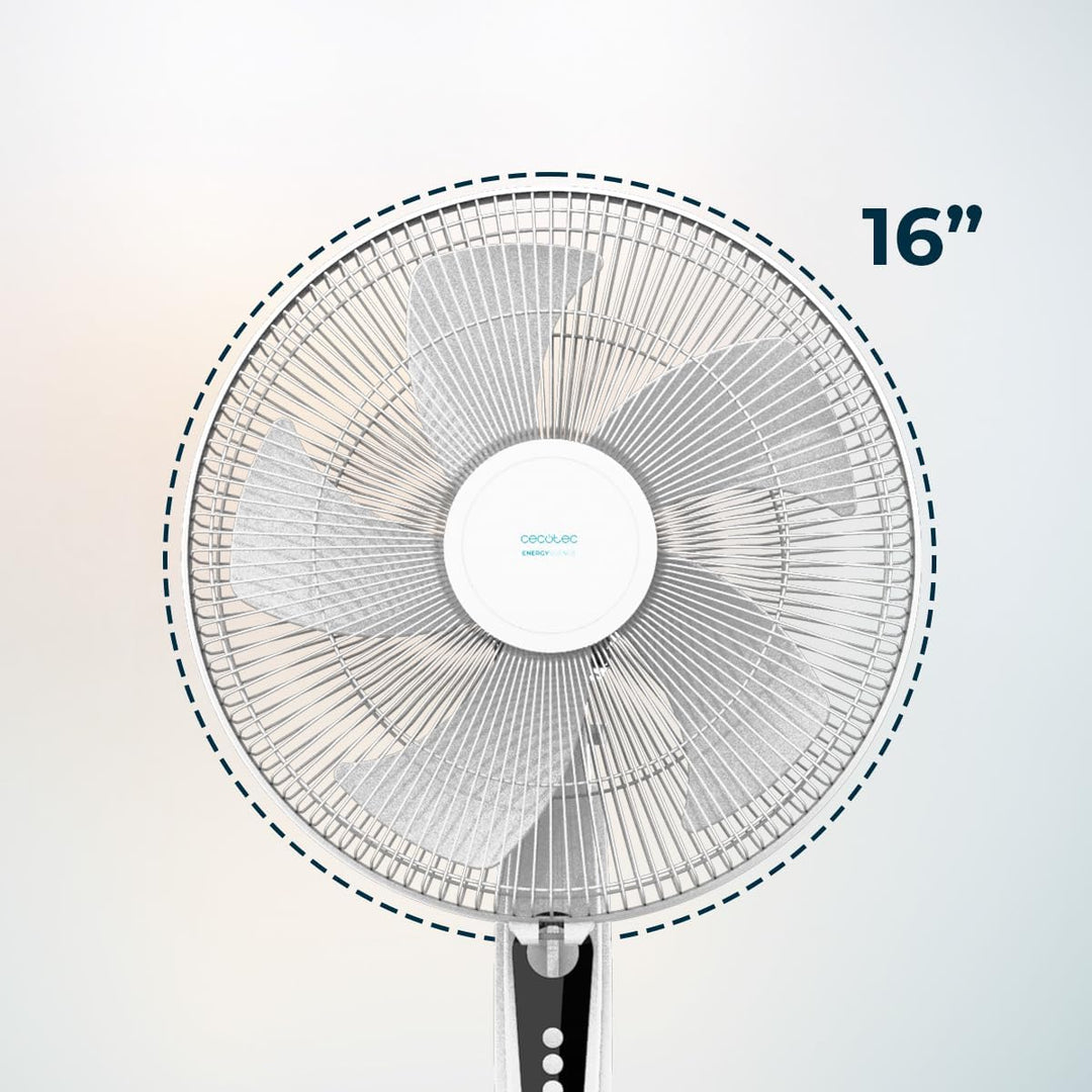 Cecotec Standventilator EnergySilence 515 MaxFlow White. 45 Watt Leistung, 40 cm Durchmesser, 3 Gesc